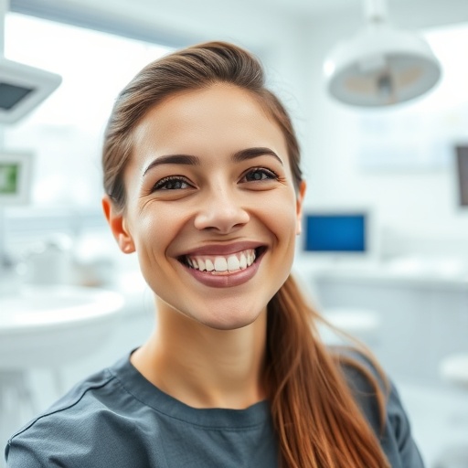Happy dental patient